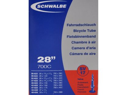 Schwalbe slange 700x28-45c med Racer ventil SV17