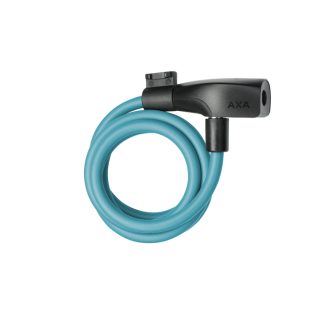 AXA Resolute 8-120 - Spirallås med nøgle - 120 cm - Ice blue