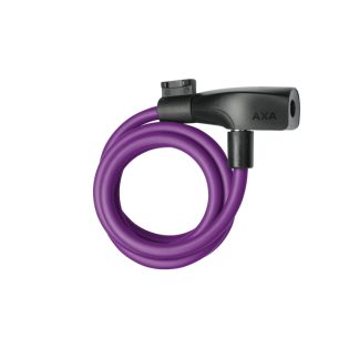 AXA Resolute 8-120 - Spirallås med nøgle - 120 cm - Royal purple