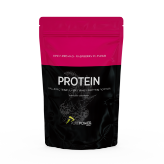 PurePower Proteinpulver - Valleproteindrik - Hindbær 400 g