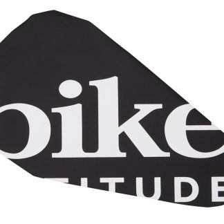 Bike Attitude - Sadelovertræk Comfort - Vandtæt regnovertræk - Sort/Hvid
