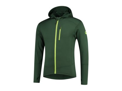 Rogelli Matrix - Sports trøje hooded - Grøn/Gul - Str. S