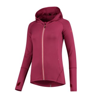 Rogelli Aura - Sports trøje hooded - Dame - Cerise/Coral - Str. XS