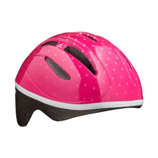 Lazer Bob - Cykelhjelm Barn - Str. 46-52 cm - Pink dots
