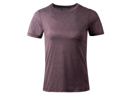 Endurance Korrl Melange - T-shirt m. korte ærmer - Dame - Black Bean -  Str. 36