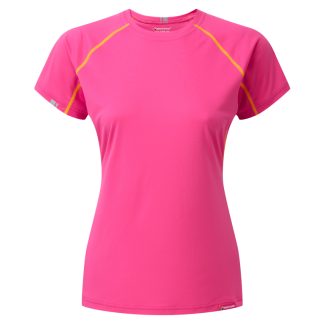 Montane Womens Sonic T-Shirt - Vandrer T-Shirt Dame - Pink - 36