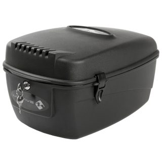 M-Wave Amsterdam Box L - Boks til bagagebærer - Hård plast - Låsbar med nøgle - Sort