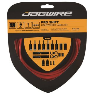 Jagwire - Pro Shift - 2x Gearkabel sæt - Road/MTB - Rød