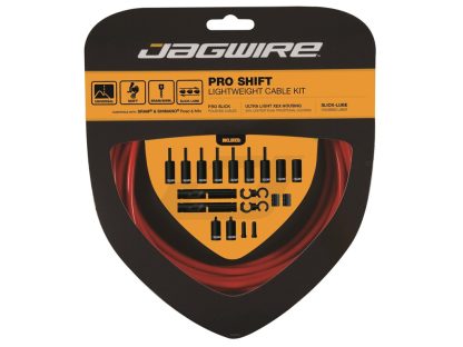 Jagwire - Pro Shift - 2x Gearkabel sæt - Road/MTB - Rød