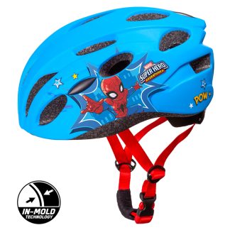 Seven - Spiderman - Cykelhjelm med In-mold - Blå -  Str. 52-56 cm
