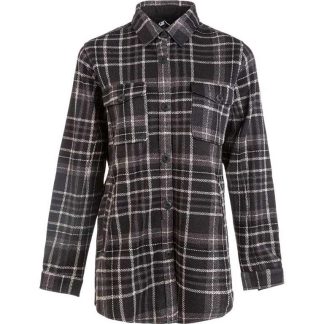Whistler - Milly W Checked Fleece Shirt - Skjorte dame - Black - Str. 42