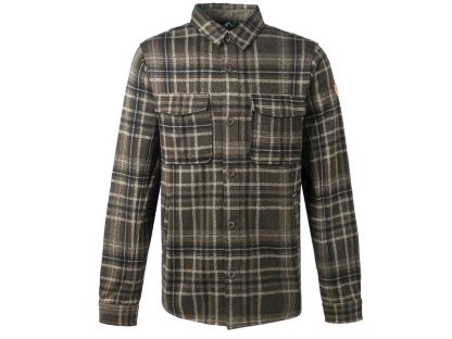 Whistler - Dewey M Checked Fleece Shirt - Skjorte - Forest Night - Str. L