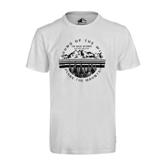 Whistler - Korbin M o-neck Printed T-shirt - T-shirt - White - Str. S