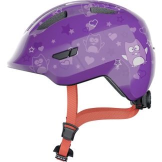 Abus Smiley 3.0 - Cykelhjelm til børn - Purple Star - Str. 45-50 cm