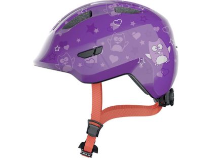 Abus Smiley 3.0 - Cykelhjelm til børn - Purple Star - Str. 50-55 cm