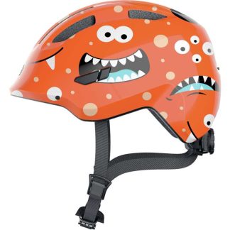 Abus Smiley 3.0 - Cykelhjelm til børn - Orange monster - Str. 45-50 cm