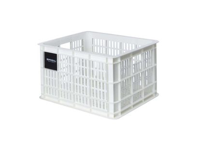 Basil Crate M - Plast kurv til MIK - Til opbevaring eller bagagebærer - Hvid - 95% recycled material