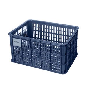 Basil Crate L - Plast kurv - Til opbevaring eller bagagebærer - Blå - 95% recycled material