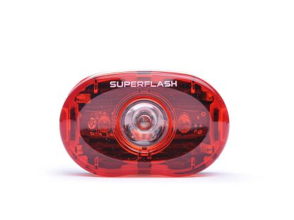 Cykellygte Smart Superflash rød med batteri - Testvinder